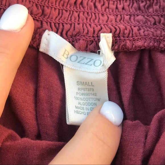 Bozzolo mauve elastic waist band stretchy shorts - Picture 2 of 3